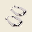Boucles d'oreilles couleur argent femme