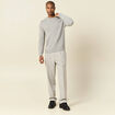 Pull manches longues gris homme