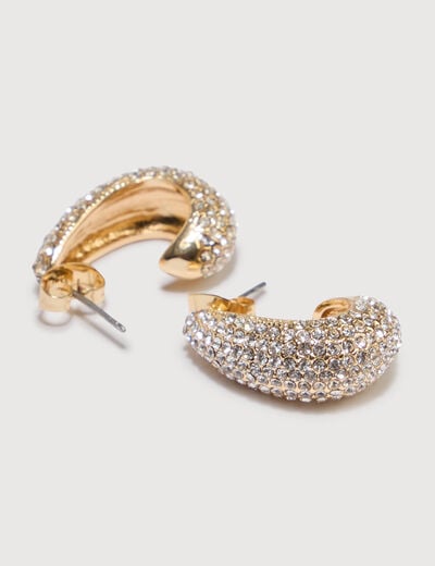 Lot de 2 paires de boucles d'oreilles couleur or femme