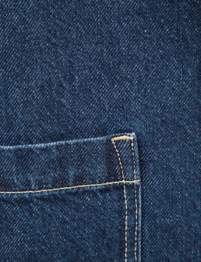 Veste en jeans manches longues denim brut clean femme