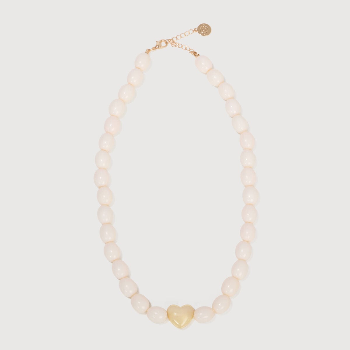 Collier blanc femme