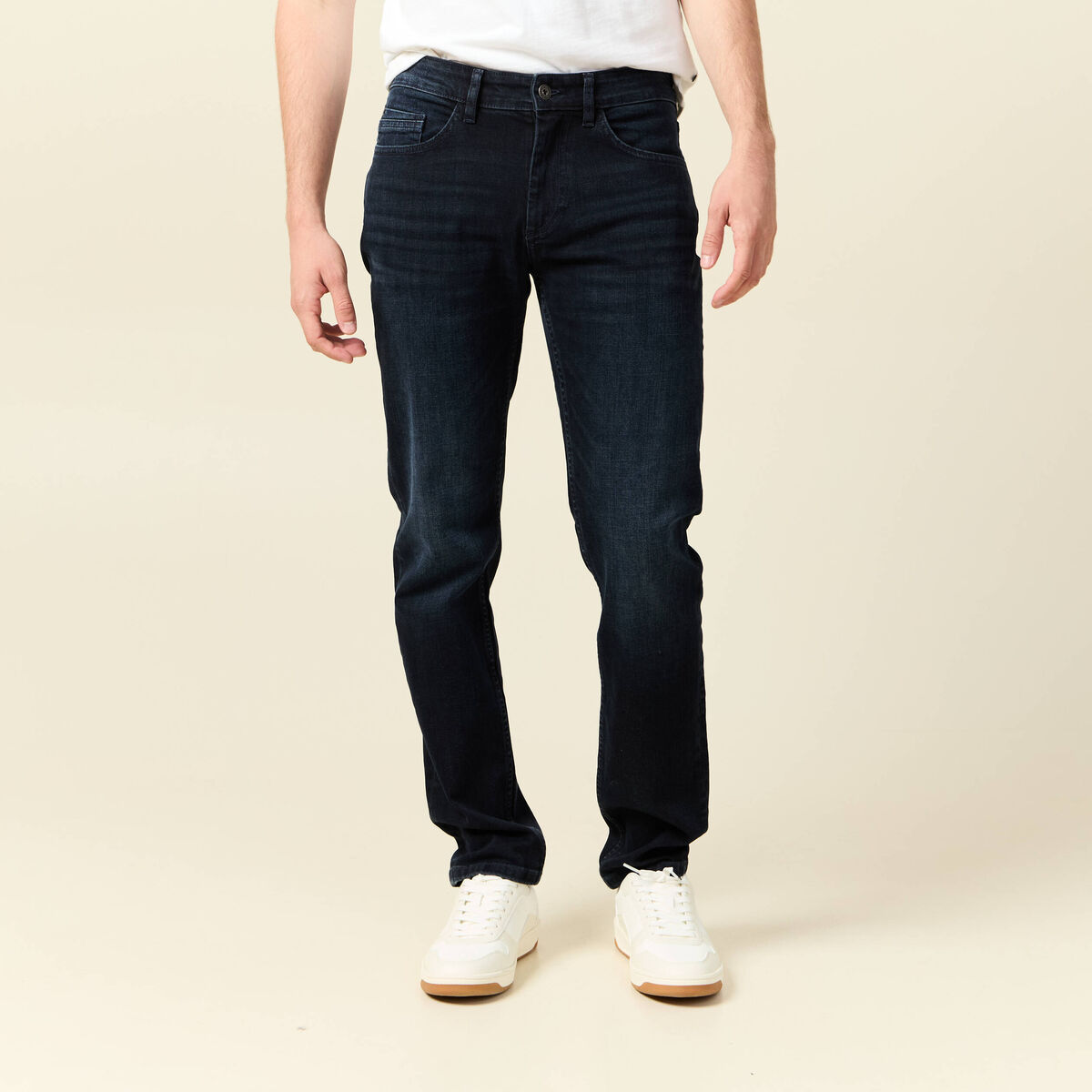 Jeans slim 5 poches longueur 32 denim blue black homme