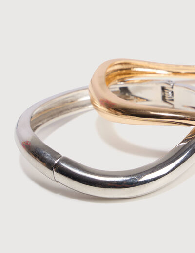 Lot de 2 bracelets couleur or femme