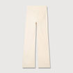 Jeans flare &agrave; pont denim blanc femme