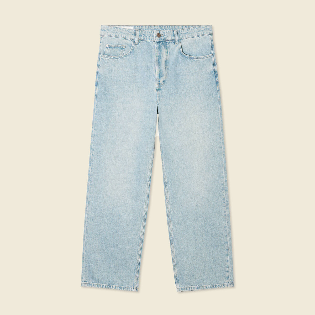Jeans large 5 poches denim dirty homme