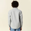 Surchemise boutonn&eacute;e gris fonc&eacute; homme