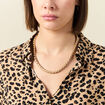 Collier chaîne couleur or femme