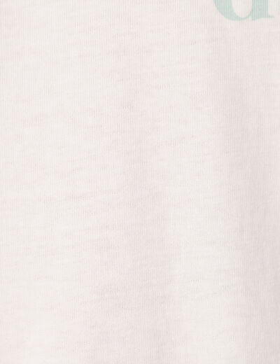 T-shirt manches courtes ecru homme