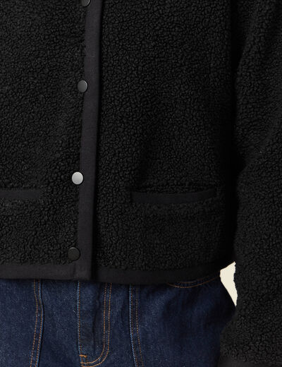 Gilet manches longues noir femme