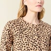 Gilet manches longues camel femme