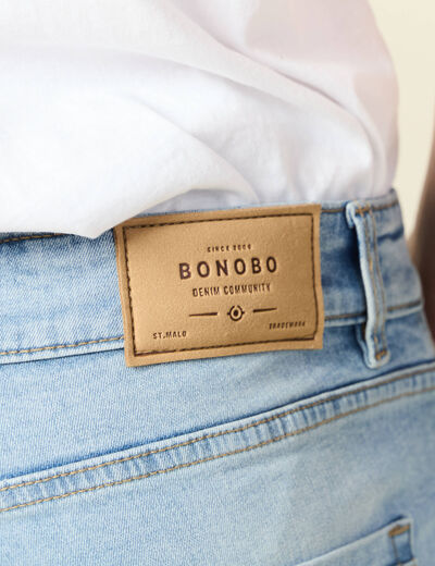 Jeans slim 5 poches denim used homme
