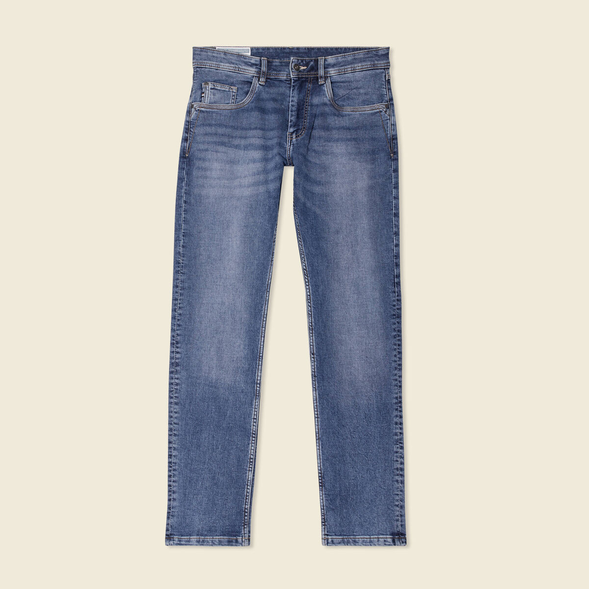 Jeans straight ultra stretch denim stone homme
