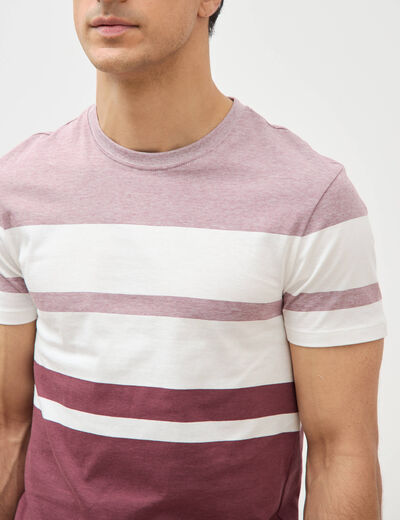 T-shirt manches courtes vieux rose homme