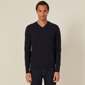 pull manches longues bleu fonce homme Pull manches longues bleu foncé homme