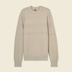 Pull manches longues beige homme