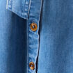 Robe longue évasée en jean denim used femme