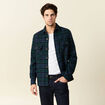 Chemise manches longues bleu marine homme