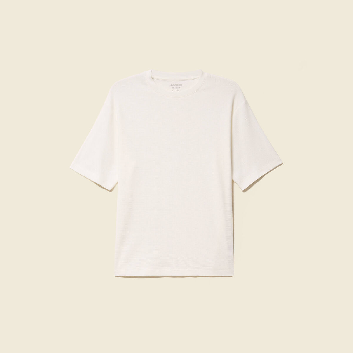 T-shirt en coton ecru homme