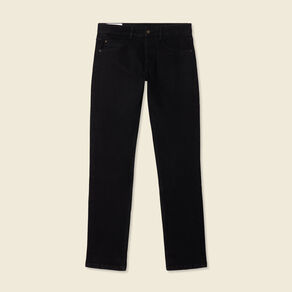 Jeans straight 5 poches denim noir homme