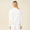 Veste blazer éco-responsable ecru femme