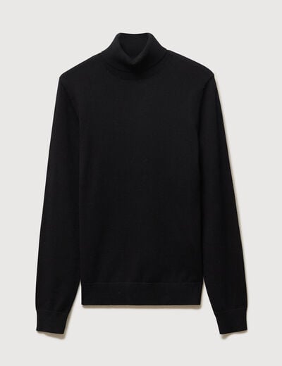 Pull manches longues noir homme