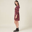 Robe droite manches 3/4 noir femme