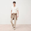 Chino coupe droite longueur 32 beige fonce homme