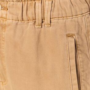 Jeans slouchy 7/8ème vert kaki femme