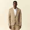 Veste blazer stretch taupe homme