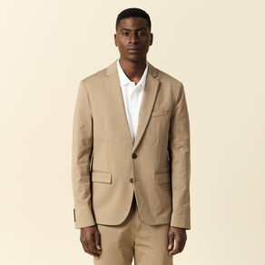 Veste blazer stretch taupe homme