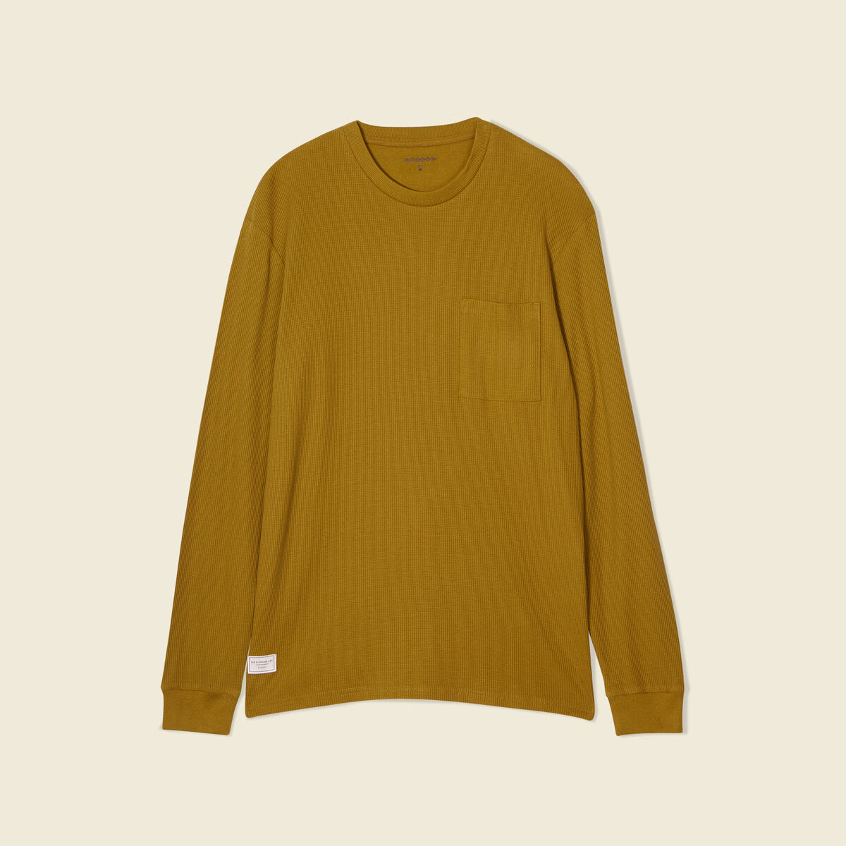 T-shirt manches longues vert olive homme