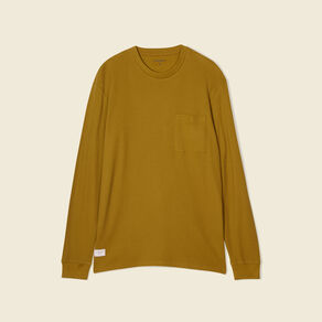 T-shirt manches longues vert olive homme