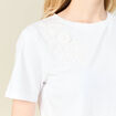 T-shirt manches courtes blanc femme