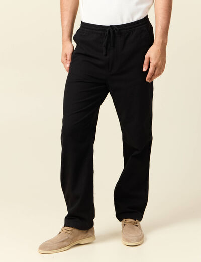 Pantalon chino noir homme