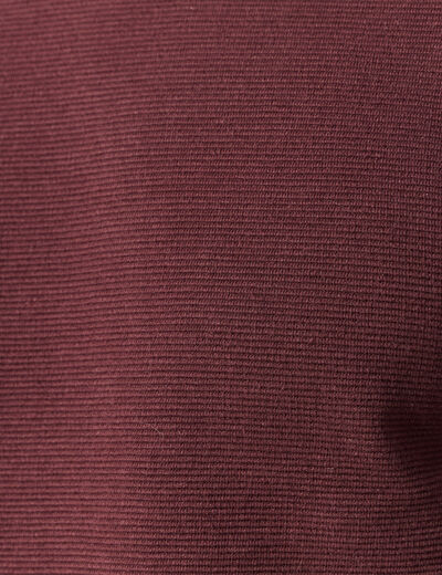 T-shirt manches longues bordeaux homme