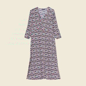 robe longue eco responsable bleu marine femme Robe longue éco-responsable bleu marine femme