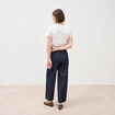 Jeans slouchy taille haute denim brut femme