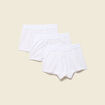 Lot de 3 boxers blanc homme