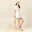 Chemise manches courtes multicolore femme