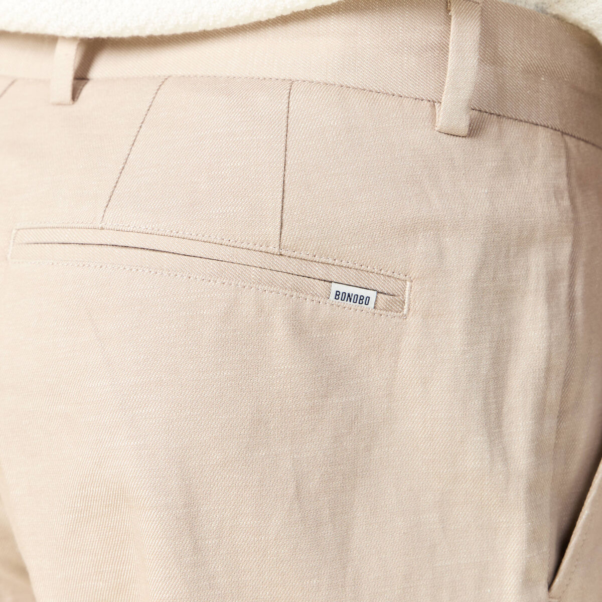 Bermuda droit gris homme