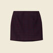 Jupe droite bleu marine femme