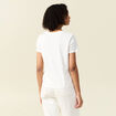 T-shirt manches courtes blanc femme