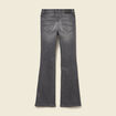 Jeans bootcut denim gris clair femme