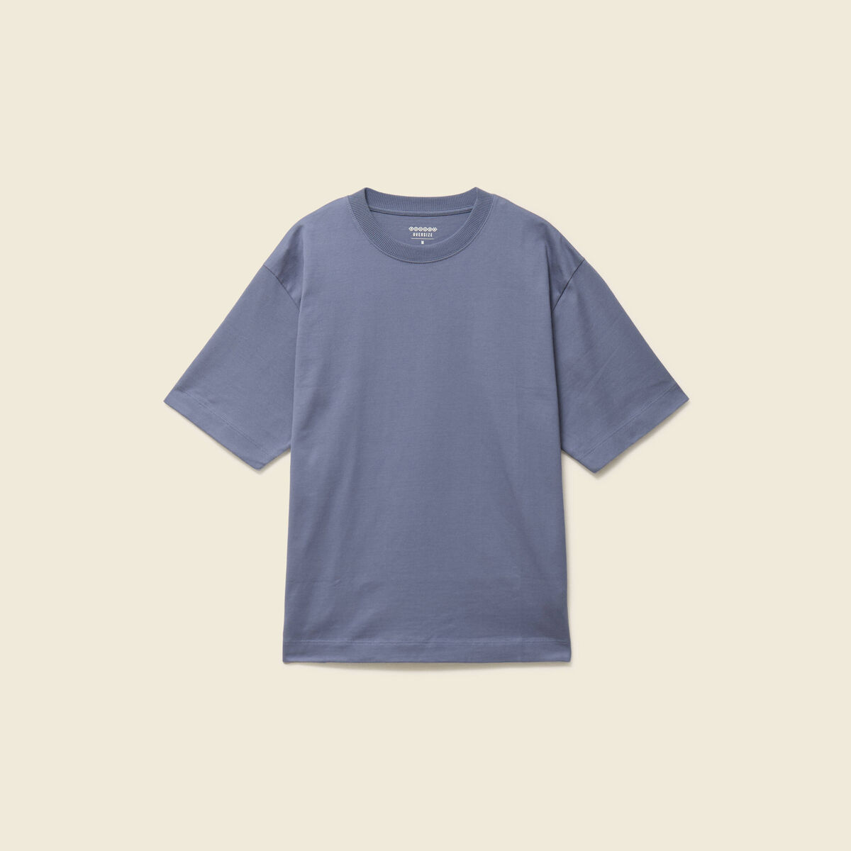 T-shirt en coton bleu gris homme