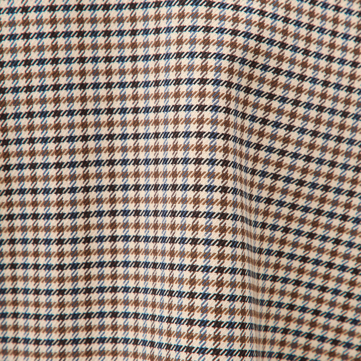 Veste &agrave; carreaux manches longues marron femme