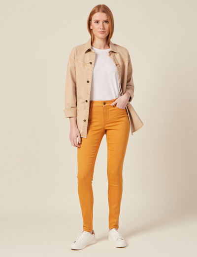 Pantalon Audrey - skinny push up jaune femme