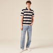 Polo manches courtes bleu marine homme