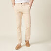 Pantalon chino slim beige homme