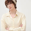 Chemise manches longues fluide creme femme
