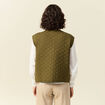 Gilet sans manches vert kaki femme
